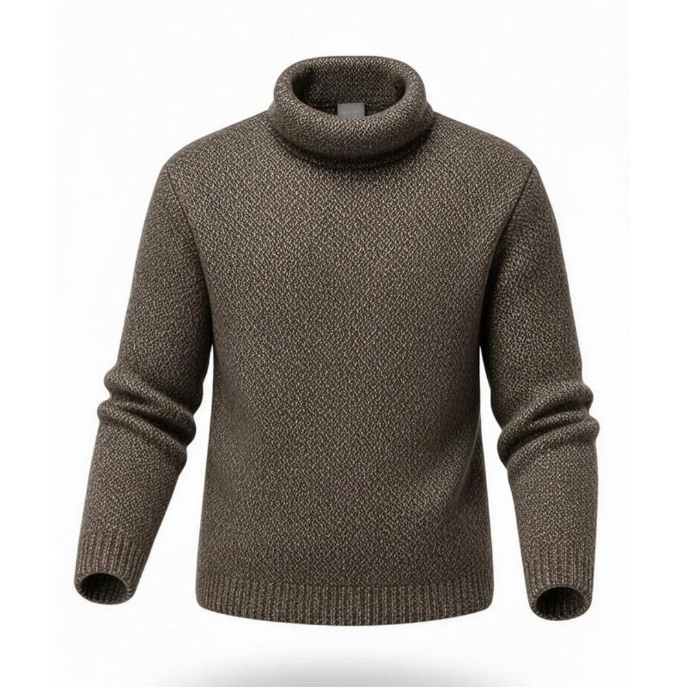 Columbia Sweater Womens Medium Brown Marled Cowl Neck Pullover Long Sleeveโ